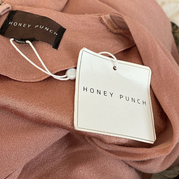 NWT beautiful Honey Punch long sexy, classy dress w/ great slit & neckline - Picture 12 of 14